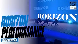 HORI7ONofficial Live at the Gangwon2024 Opening Ceremony 🔥 [upl. by Yeltrab327]