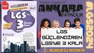 ANKARA YAYINCILIK  LGSYE 3 KALA GÜÇLENDİREN DENEME  LGS MATEMATİK  lgs2024 PDF LİNK [upl. by Papagena]