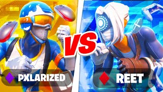 The Ultimate Fortnite 1v1  Pxlarized vs Reet [upl. by Akinahc]