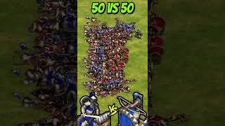 50 Elite Cataphracts vs 50 Elite Rathas Ranged AoE2 Shorts ageofempires gaming [upl. by Drew]