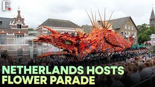 Spectacular Floats Covered in Dahlias in Annual Parade Through Dutch Town of Zundert  FPNews [upl. by Balac]