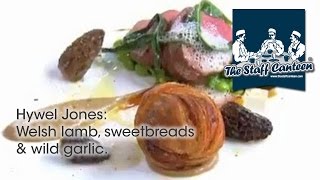 Michelin starred chef Hywel Jones creates a Welsh lamb sweetbreads amp wild garlic recipe [upl. by Jacinto]