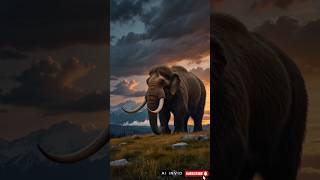 The extinct mammoth 🐘🌫️ mammoth elephant animals shorts [upl. by Odrawde]