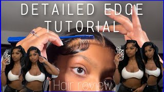 How To Do Edges With Mousse VERY DETAILED FT Alipearl Hair [upl. by Laroc771]