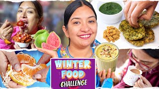 24 Hours Winter Food Challenge  Must have food in Winters  CookWithNisha [upl. by Amsirhc]