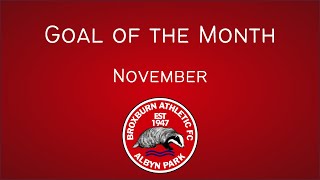 Broxburn Athletic Goal of the Month November 23 [upl. by Litch238]