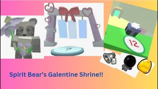 I complete Spirit Bears Galentine Shrine Bee Swarm Simulator [upl. by Miof Mela]