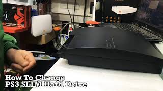 UPDATE PS3 SLIM Hard Drive And Update Firmware to 484 [upl. by Akla]