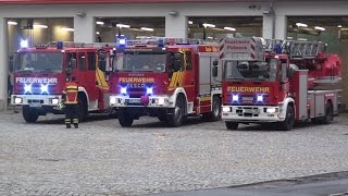 ALARMIERUNG  ALARMFAHRTEN Gefahrgutübung SaaleOrlaKreis Pößneck [upl. by Engeddi628]