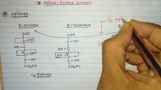 6 Sugar isomers Part5 epimers amp AldoseKetose isomers [upl. by Nylssej]