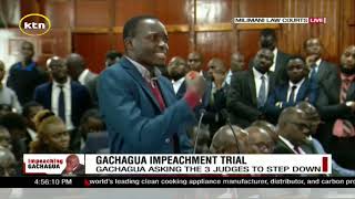 Parties argue on the 3 judge bench recusal case hearing Gachaguas impeachment [upl. by Venu29]