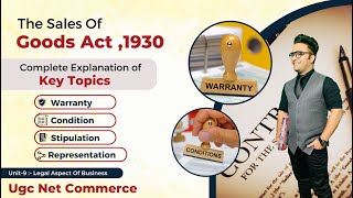 Sales Of Goods Act 1930 Key Topics Warranty Condition Stipulation amp Representation [upl. by Ymer]