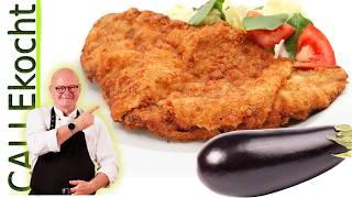 CALLEkocht veggi Schnitzel Aubergine mit mediterranen Aromen Rezept [upl. by Eittel]