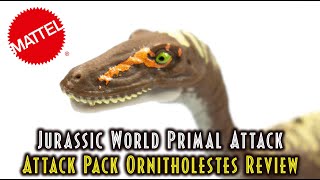 Jurassic World Primal Attack  Attack Pack Ornitholestes Review  Mattel Jurassic World [upl. by Nevs931]