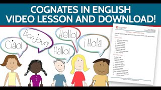 Learn English  Aprender Inglés English amp Spanish Cognates [upl. by Harras635]