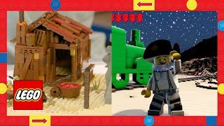 Yeehaw Its A Wild West LEGO Heads Battle [upl. by Arikahs493]