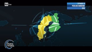 Perché Finlandia e Svezia vogliono entrare nella Nato  Porta a Porta 19052022 [upl. by Nohsad]