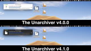 The Unarchiver v400 and v410 Extraction Speed Test [upl. by Eijneb]