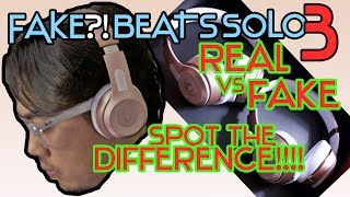 Real vs Fake Beats Solo 3  Beats by Dre  Rose Gold [upl. by Wagshul694]