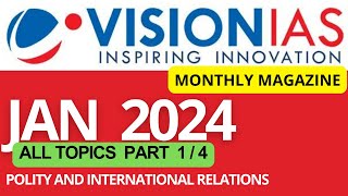 January 2024  VisionIAS Monthly Current Affairs  upsc upsc2025 ias currentaffairs upsc2024 [upl. by Nonnag11]