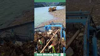 Best working day 1151 The process of clearing water from debris using a garbage disposal machine [upl. by Nerrak]