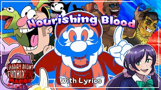 Nourishing Blood WITH LYRICS  FNF Marios Madness V2 Cover APRIL FOOLS [upl. by Ahsiyn990]