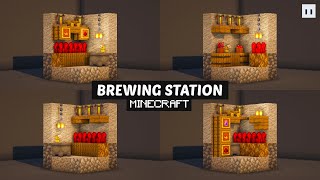 Minecraft  Brewing Station Designs  Small amp Simple [upl. by Arrol]