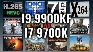 Intel i9 9900KF vs i7 9700K Benchmarks  Test Review  Comparison  Gaming  13 Tests [upl. by Devehcoy]