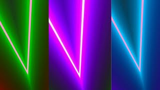 Club LED Lights😲Changing Colorful Neon Disco Lines on Party Screen [upl. by Narbig]