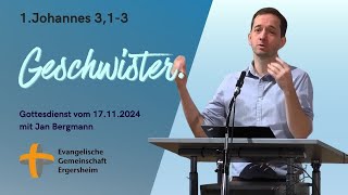 Gottesdienst  EvG Ergersheim  17112024 [upl. by Alie487]