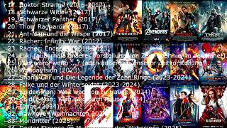 Wie man die Marvel Filme der Reihe nach ansieht – chronologische Reihenfolge [upl. by Euqnimod]