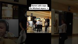 Karen calls cops On Micheal myers 💀 prank funny reaction memes prankkids thestupids funniest [upl. by Ardnaxila]