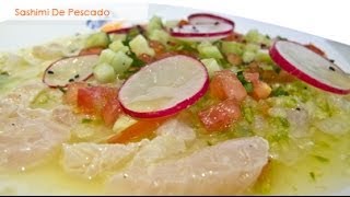 Sashimi de pescado al aguachile [upl. by Iram586]