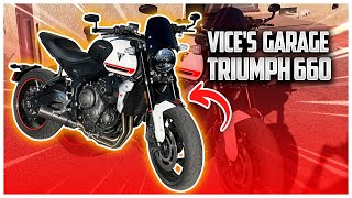 How to Install EBC Brake Pads and Speed Bleeders on a Triumph Trident 660 [upl. by Adlihtam]