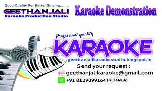 AARUM AARUM KAANATHE CHUNDATHE KARAOKE NANDHANAM GEETHANJALI KARAOKE STUDIO [upl. by Nayab]