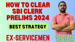 BEST STRATEGY for SBI CLERK PRELIMS 2024 EXSERVICEMEN🔥sbiclerk [upl. by Coulombe]