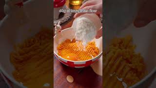 Creamy sweet potato pancake 🤤 food foodlover cooking recipe easyrecipe shorts short [upl. by Dranal]