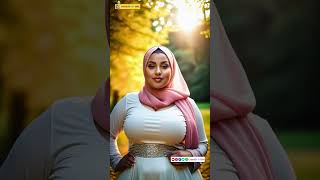 Curvy PlusSize Hijab Girl in Stylish Outfit  AI Model Look Book virtualinfluencer virtualmodel [upl. by Anaila]