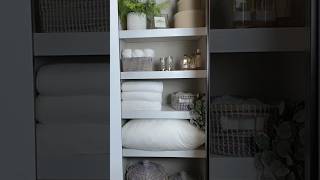 Small linen closet makeover  linen closet organization shortsfeed linencloset homeorganization [upl. by Elisa]