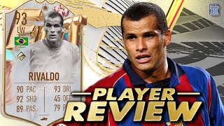 5⭐ WEAK FOOT 93 FUT BIRTHDAY ICON RIVALDO PLAYER REVIEW SBC PLAYER  FIFA 23 Ultimate Team [upl. by Weitman]