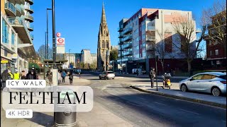 Stroll through Feltham High Street Charming Walk from The Centre to Feltham Assembly Hall 🏰🍰 [upl. by Aikemehs907]