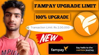 How to increase fampay limit  Fampay 2 lakh rupees limit [upl. by Weywadt227]