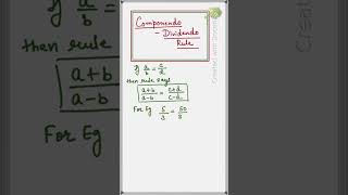 Maths Componendo amp Dividendo Rule cbsemaths icseboard matholympiadproblem mathoperation [upl. by Kirshbaum]