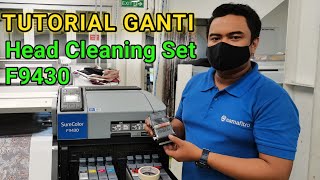 Tutorial ganti head cleaning set Epson F9430F9430H [upl. by Accem]