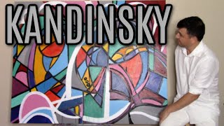 Kandinsky Art Lesson  Abstract Art Painting Step by Step [upl. by Damita]