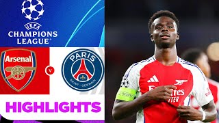 Arsenal vs PSG 20 Highlights  Champions League 2024  Arsenal Paris  arsenal psg [upl. by Wystand666]