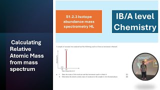 Calculating Relative Atomic Mass from Mass Spectrum [upl. by Itaws]