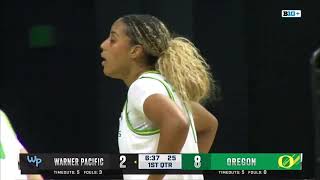 Oregon vs Warner Pacific  Women Basketball Nov 12024 [upl. by Layne]