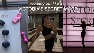 trying the victorias secret model workout  11 min ab routine [upl. by Nonac]