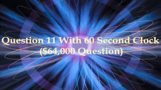 Custom Millionaire Cues  64000 Question With 60 Sec Clock and New Loop [upl. by Einyaj]